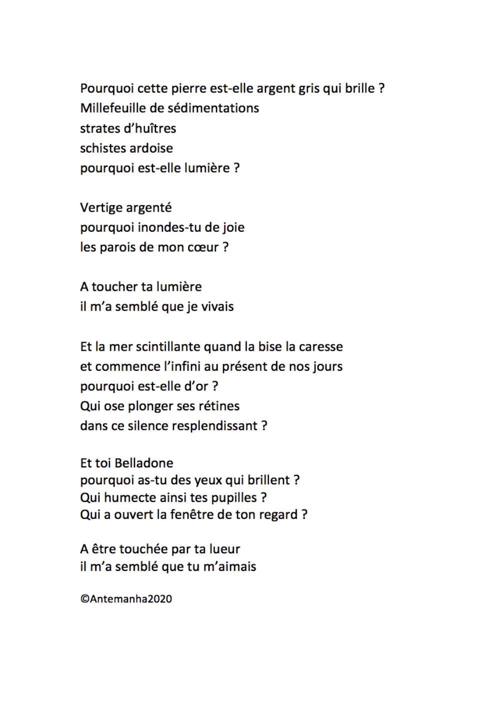Mon coeur aime ce qui scintille